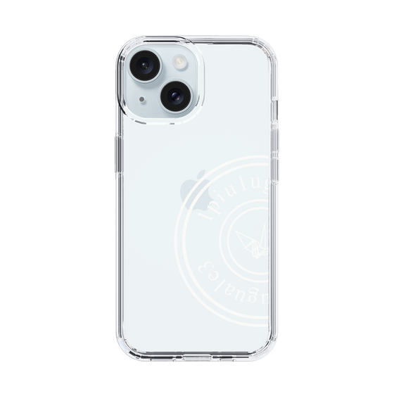 Slim Protection Case for Apple iPhone 15［ 1PIU1UGUALE3 - crane - White ］