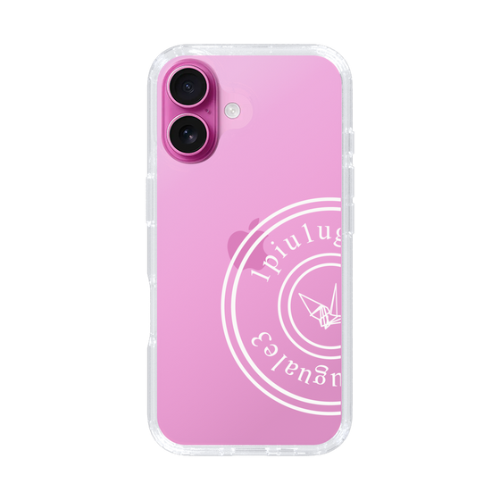 Slim Protection Case for Apple iPhone 16［ 1PIU1UGUALE3 - crane - White ］