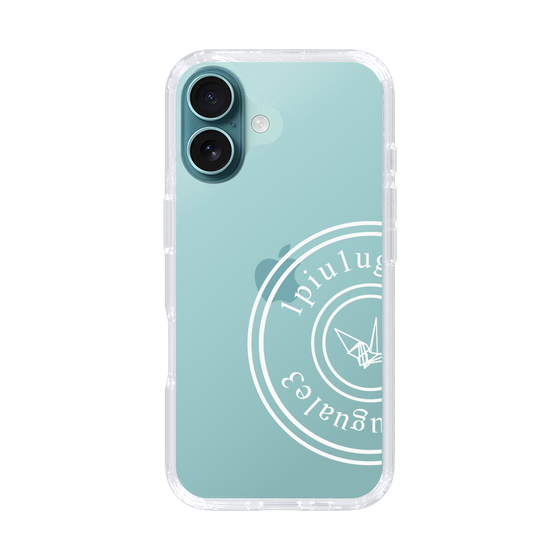 Slim Protection Case for Apple iPhone 16［ 1PIU1UGUALE3 - crane - White ］