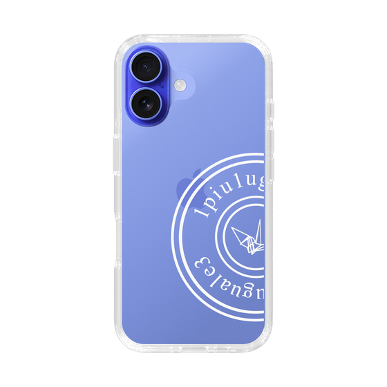 Slim Protection Case for Apple iPhone 16［ 1PIU1UGUALE3 - crane - White ］