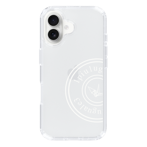 Slim Protection Case for Apple iPhone 16 Plus［ 1PIU1UGUALE3 - crane - White ］