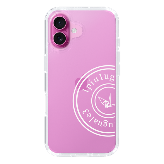 Slim Protection Case for Apple iPhone 16 Plus［ 1PIU1UGUALE3 - crane - White ］