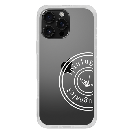 Slim Protection Case for Apple iPhone 16 Pro Max［ 1PIU1UGUALE3 - crane - White ］