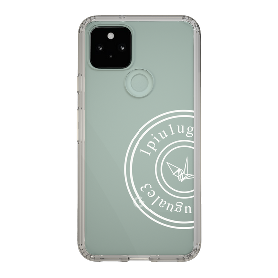 Slim Protection Case for Google Pixel 5［ 1PIU1UGUALE3 - crane - White ］