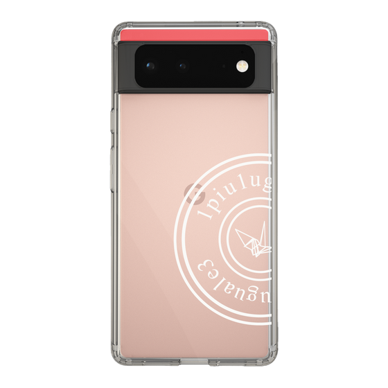 Slim Protection Case for Google Pixel 6［ 1PIU1UGUALE3 - crane - White ］
