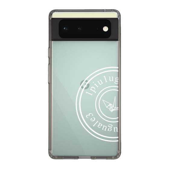 Slim Protection Case for Google Pixel 6［ 1PIU1UGUALE3 - crane - White ］
