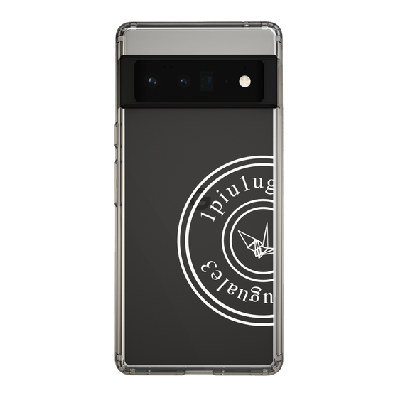 Slim Protection Case for Google Pixel 6 Pro［ 1PIU1UGUALE3 - crane - White ］