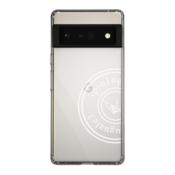 Slim Protection Case for Google Pixel 6 Pro［ 1PIU1UGUALE3 - crane - White ］