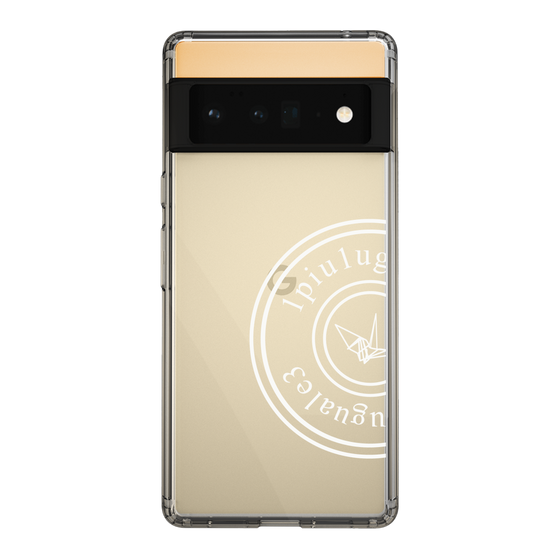 Slim Protection Case for Google Pixel 6 Pro［ 1PIU1UGUALE3 - crane - White ］