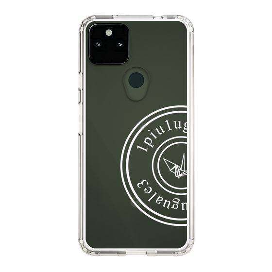Slim Protection Case for Google Pixel 5a 5G［ 1PIU1UGUALE3 - crane - White ］