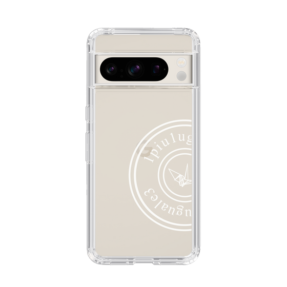 Slim Protection Case for Google Pixel 8 Pro［ 1PIU1UGUALE3 - crane - White ］