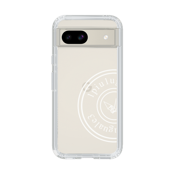 Slim Protection Case for Google Pixel 8a［ 1PIU1UGUALE3 - crane - White ］