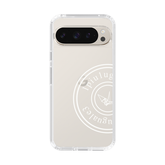 Slim Protection Case for Google Pixel 9 Pro［ 1PIU1UGUALE3 - crane - White ］