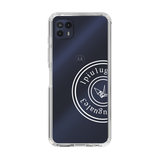 Slim Protection Case for Motorola moto g50 5G［ 1PIU1UGUALE3 - crane - White ］