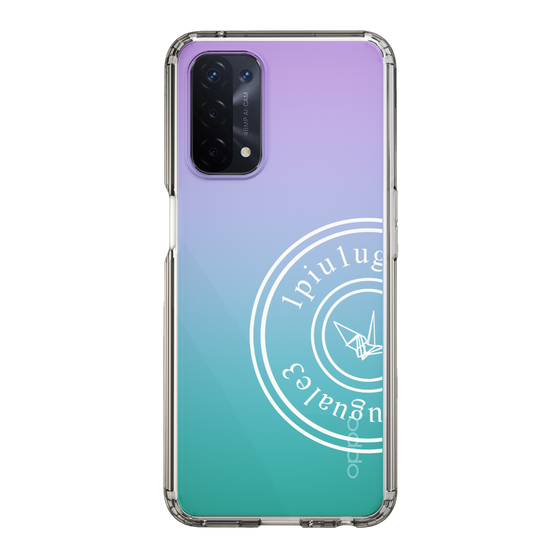 Slim Protection Case for OPPO A54 5G［ 1PIU1UGUALE3 - crane - White ］