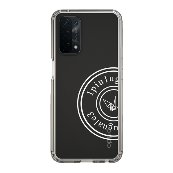 Slim Protection Case for OPPO A54 5G［ 1PIU1UGUALE3 - crane - White ］