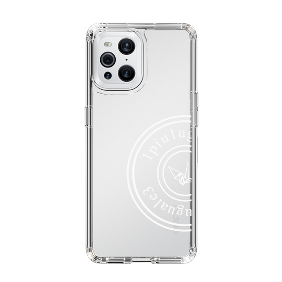 Slim Protection Case for OPPO Find X3 Pro［ 1PIU1UGUALE3 - crane - White ］