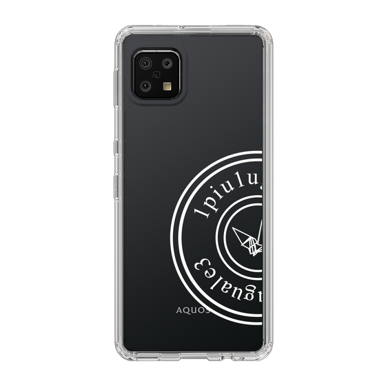 Slim Protection Case for SHARP AQUOS sense6［ 1PIU1UGUALE3 - crane - White ］