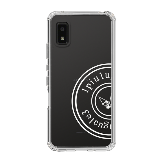 Slim Protection Case for SHARP AQUOS wish［ 1PIU1UGUALE3 - crane - White ］