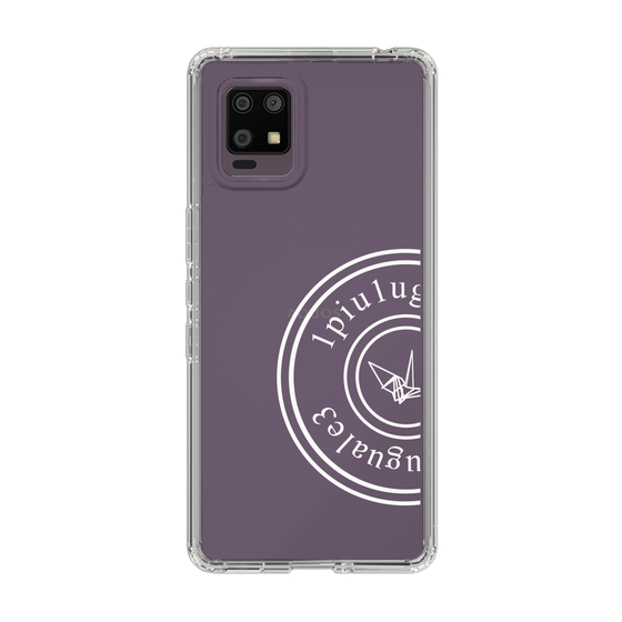 Slim Protection Case for SHARP AQUOS zero6［ 1PIU1UGUALE3 - crane - White ］