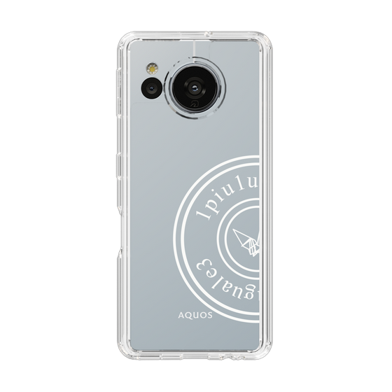 Slim Protection Case for SHARP AQUOS sense7［ 1PIU1UGUALE3 - crane - White ］