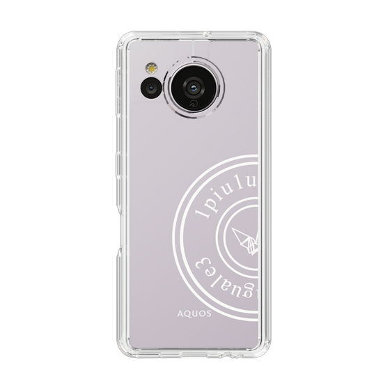 Slim Protection Case for SHARP AQUOS sense7［ 1PIU1UGUALE3 - crane - White ］
