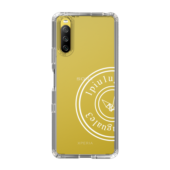 Slim Protection Case for SONY Xperia 10 III［ 1PIU1UGUALE3 - crane - White ］