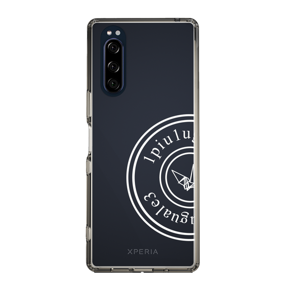 Slim Protection Case for SONY Xperia 5［ 1PIU1UGUALE3 - crane - White ］