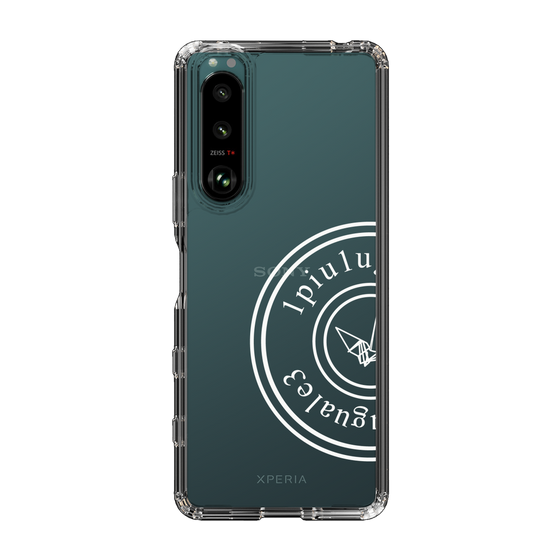 Slim Protection Case for SONY Xperia 5 III［ 1PIU1UGUALE3 - crane - White ］