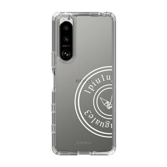Slim Protection Case for SONY Xperia 5 III［ 1PIU1UGUALE3 - crane - White ］