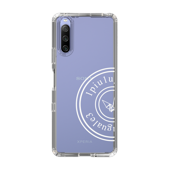 Slim Protection Case for SONY Xperia 10 IV［ 1PIU1UGUALE3 - crane - White ］