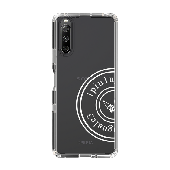 Slim Protection Case for SONY Xperia 10 IV［ 1PIU1UGUALE3 - crane - White ］