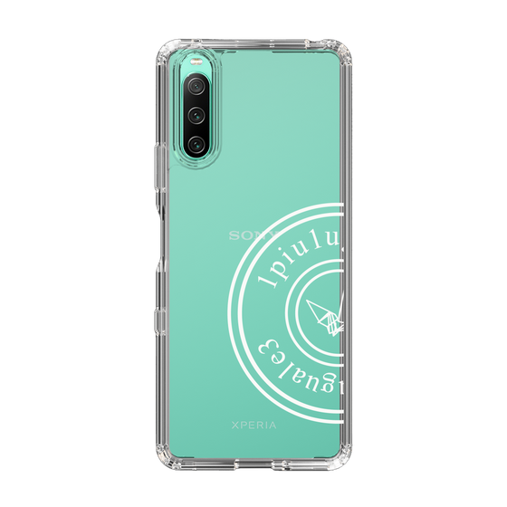 Slim Protection Case for SONY Xperia 10 IV［ 1PIU1UGUALE3 - crane - White ］