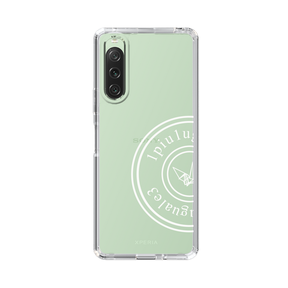 Slim Protection Case for SONY Xperia 10 V［ 1PIU1UGUALE3 - crane - White ］