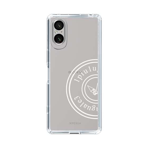 Slim Protection Case for SONY Xperia 5 V［ 1PIU1UGUALE3 - crane - White ］