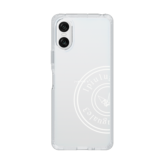 Slim Protection Case for SONY Xperia 10 VI［ 1PIU1UGUALE3 - crane - White ］