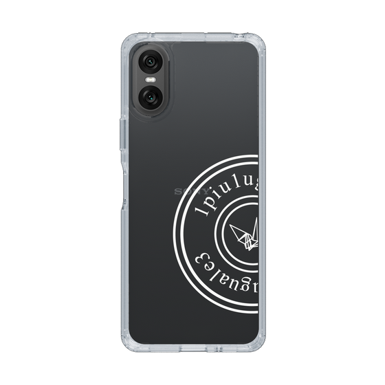 Slim Protection Case for SONY Xperia 10 VI［ 1PIU1UGUALE3 - crane - White ］