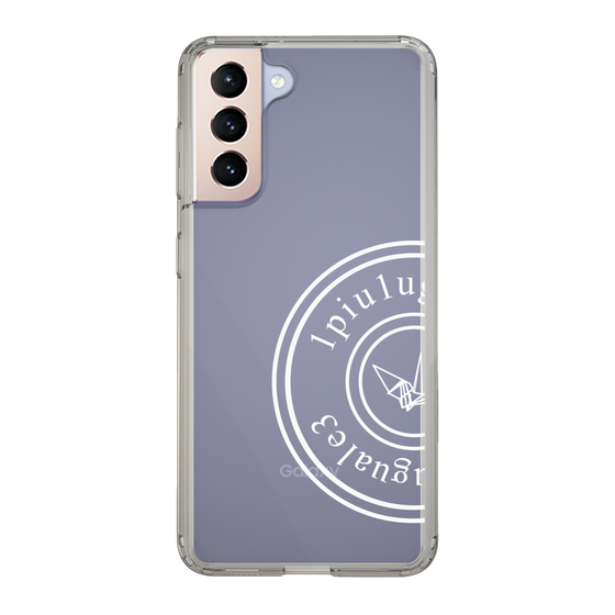 Slim Protection Case for Samsung Galaxy S21 5G［ 1PIU1UGUALE3 - crane - White ］