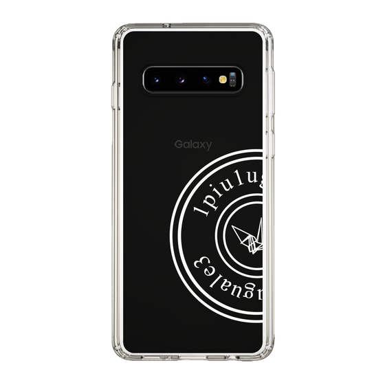 Slim Protection Case for Samsung Galaxy S10［ 1PIU1UGUALE3 - crane - White ］