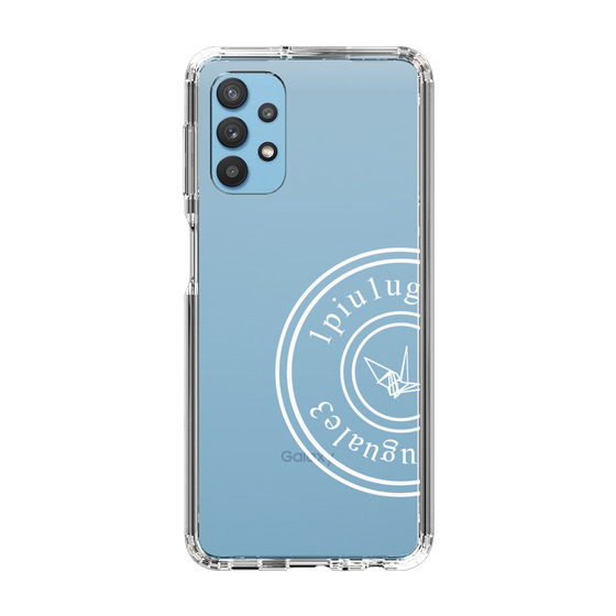 Slim Protection Case for Samsung Galaxy A32 5G［ 1PIU1UGUALE3 - crane - White ］