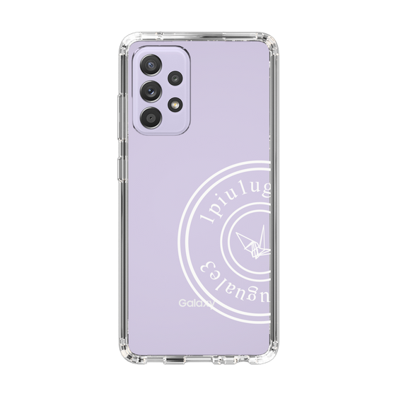 Slim Protection Case for Samsung Galaxy A52 5G［ 1PIU1UGUALE3 - crane - White ］