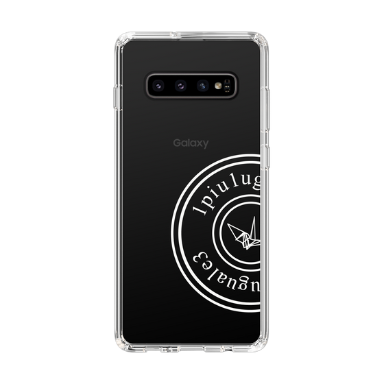 Slim Protection Case for Samsung Galaxy S10+［ 1PIU1UGUALE3 - crane - White ］