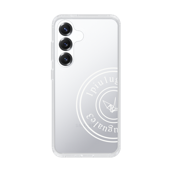 Slim Protection Case for Samsung Galaxy S25［ 1PIU1UGUALE3 - crane - White ］