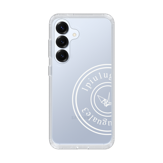 Slim Protection Case for Samsung Galaxy S25［ 1PIU1UGUALE3 - crane - White ］