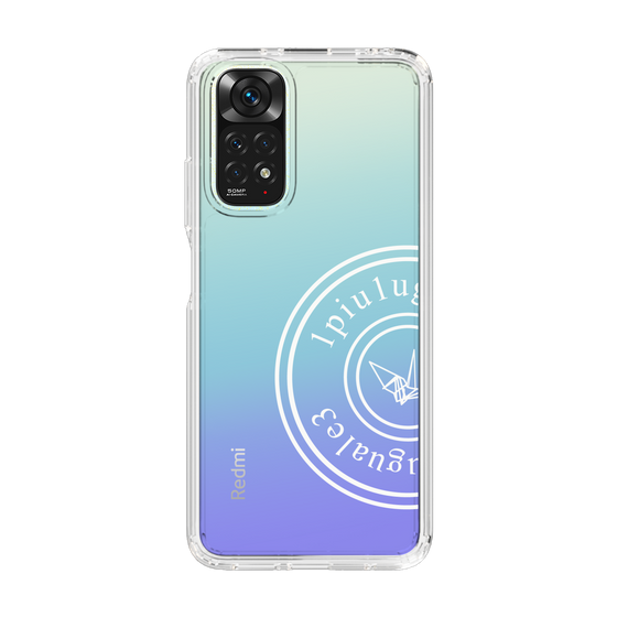 Slim Protection Case for Xiaomi Redmi Note 11［ 1PIU1UGUALE3 - crane - White ］