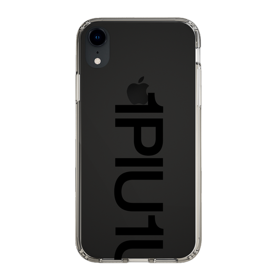 Slim Protection Case for Apple iPhone XR［ 1PIU1UGUALE3 - Logo Bold - Black ］