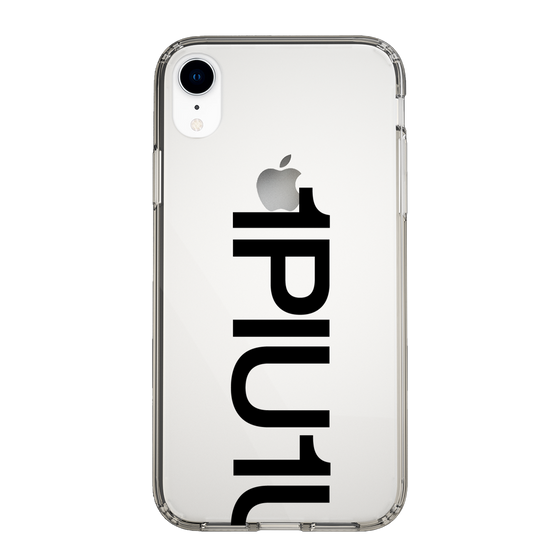 Slim Protection Case for Apple iPhone XR［ 1PIU1UGUALE3 - Logo Bold - Black ］