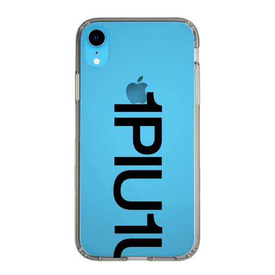 Slim Protection Case for Apple iPhone XR［ 1PIU1UGUALE3 - Logo Bold - Black ］