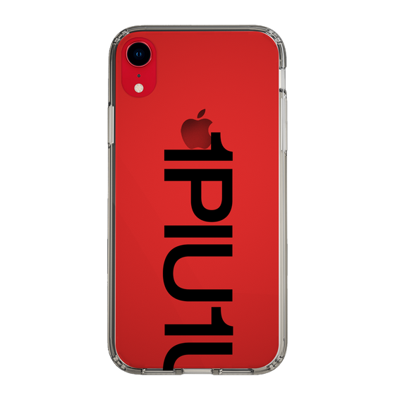 Slim Protection Case for Apple iPhone XR［ 1PIU1UGUALE3 - Logo Bold - Black ］