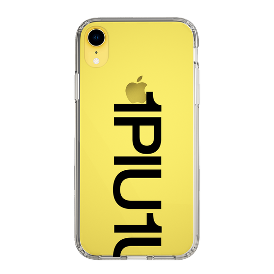 Slim Protection Case for Apple iPhone XR［ 1PIU1UGUALE3 - Logo Bold - Black ］